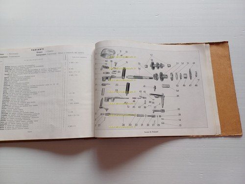 MOTO GUZZI Galletto 160 1951 catalogo ricambi originale