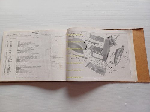 MOTO GUZZI Galletto 160 1951 catalogo ricambi originale