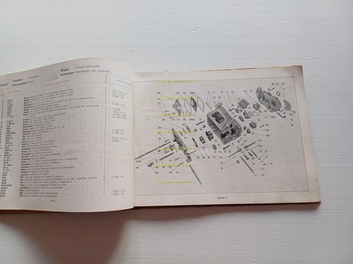 MOTO GUZZI Galletto 160 1951 catalogo ricambi originale
