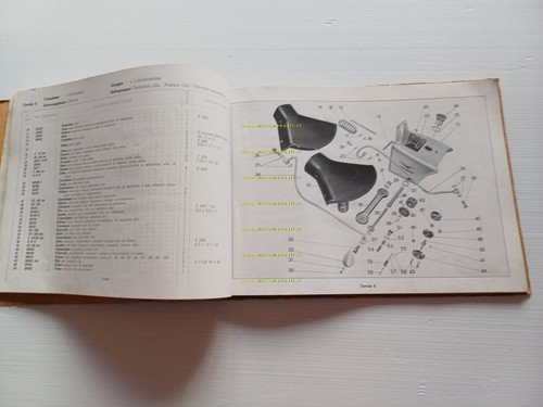 MOTO GUZZI Galletto 160 1951 catalogo ricambi originale