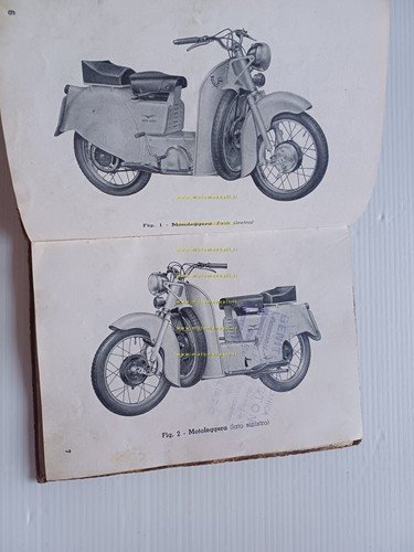 Moto Guzzi Galletto 160 1951 manuale uso manutenzione libretto ORIGINALE