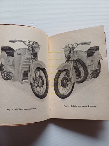 Moto Guzzi Galletto 175 1953 manuale uso manutenzione libretto ORIGINALE