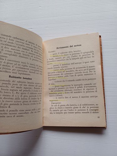 Moto Guzzi Galletto 175 1953 manuale uso manutenzione libretto ORIGINALE