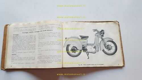 Moto Guzzi Galletto 175 1954 manuale officina originale