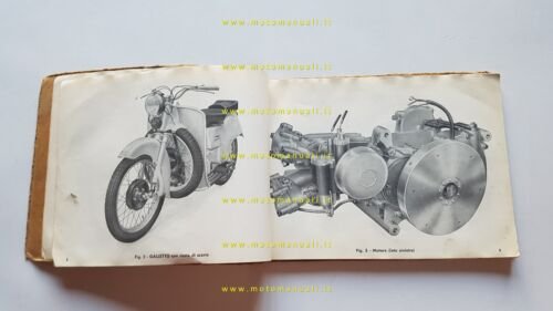 Moto Guzzi Galletto 175 1954 manuale officina originale
