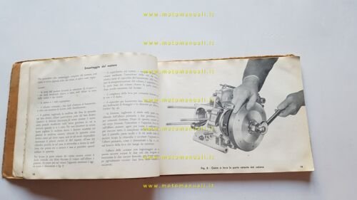 Moto Guzzi Galletto 175 1954 manuale officina originale