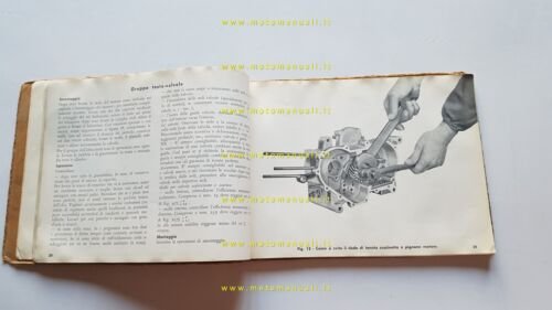 Moto Guzzi Galletto 175 1954 manuale officina originale