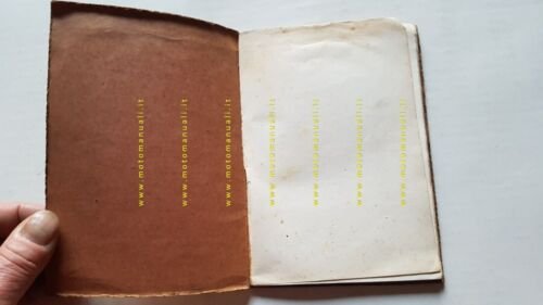 Moto Guzzi Galletto 192 1954 manuale uso manutenzione libretto originale