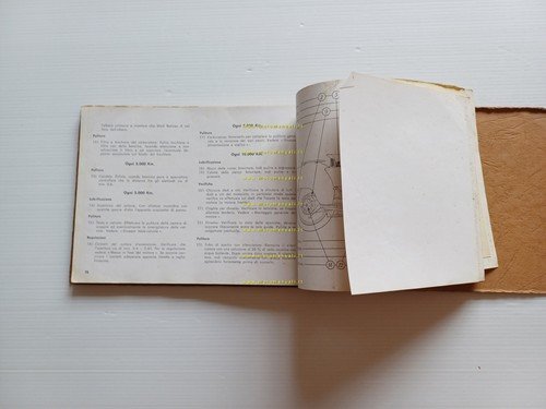 Moto Guzzi Galletto 192 1955 manuale officina originale