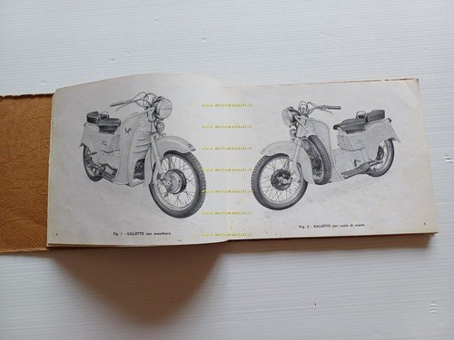 Moto Guzzi Galletto 192 1955 manuale officina originale