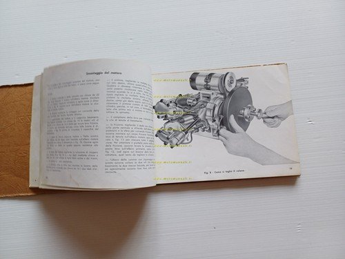 Moto Guzzi Galletto 192 1955 manuale officina originale