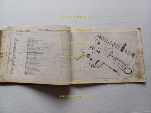 Moto Guzzi Galletto 192 1959 catalogo ricambi ORIGINALE spare parts …