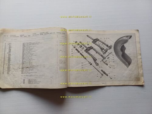 Moto Guzzi Galletto 192 1959 catalogo ricambi ORIGINALE spare parts …