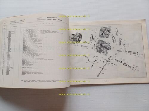 Moto Guzzi Galletto 192 1959 catalogo ricambi ORIGINALE spare parts …