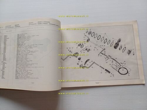 Moto Guzzi Galletto 192 1959 catalogo ricambi ORIGINALE spare parts …