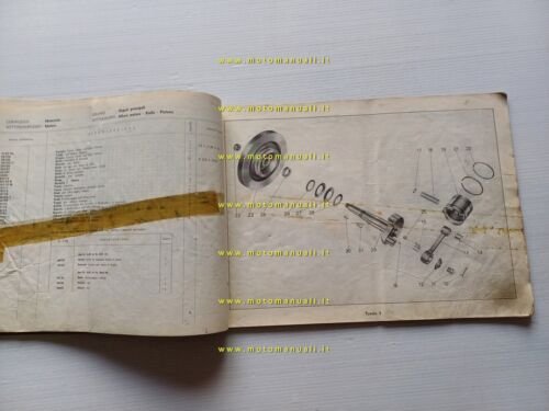 Moto Guzzi Galletto 192 1959 catalogo ricambi ORIGINALE spare parts …