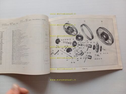 Moto Guzzi Galletto 192 1959 catalogo ricambi ORIGINALE spare parts …