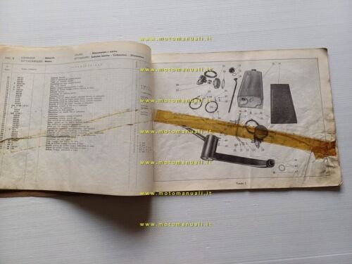 Moto Guzzi Galletto 192 1959 catalogo ricambi ORIGINALE spare parts …