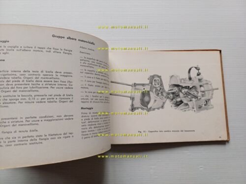 Moto Guzzi Galletto 192 1960 manuale officina originale workshop manual
