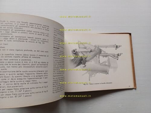 Moto Guzzi Galletto 192 1960 manuale officina originale workshop manual