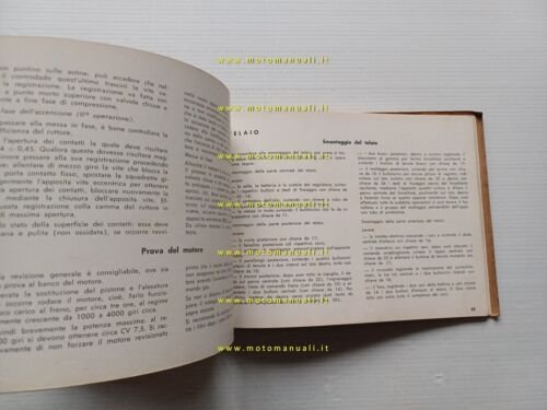 Moto Guzzi Galletto 192 1960 manuale officina originale workshop manual