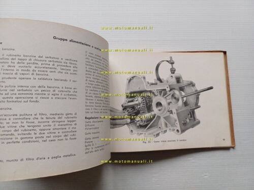 Moto Guzzi Galletto 192 1960 manuale officina originale workshop manual