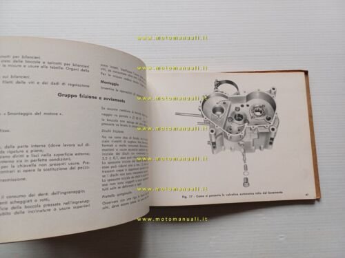 Moto Guzzi Galletto 192 1960 manuale officina originale workshop manual