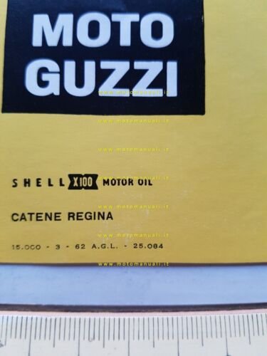 MOTO GUZZI Galletto 192 A.E. 1962 depliant ORIGINALE genuine motorcycle …