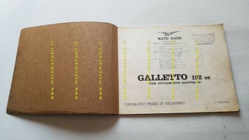 Moto Guzzi Galletto 192 Avv. El. 1962 catalogo ricambi ORIGINALE …