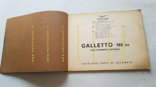 Moto Guzzi Galletto 192 Avv. El. 1964 catalogo ricambi ORIGINALE …