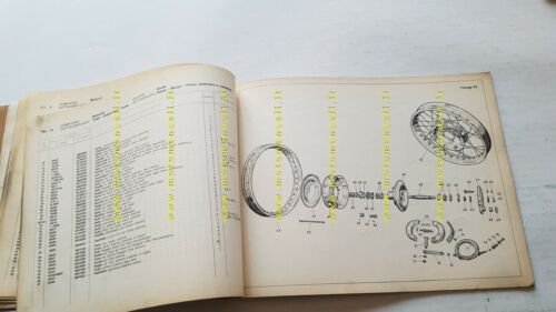 Moto Guzzi Galletto 192 Avv. El. 1964 catalogo ricambi ORIGINALE …