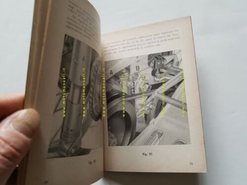 Moto Guzzi Galletto 192 Avviamento Elettrico 1961 manuale uso originale