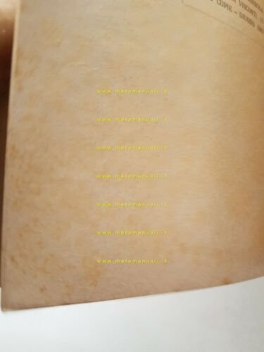 Moto Guzzi Galletto 192 Avviamento Elettrico 1961 manuale uso originale