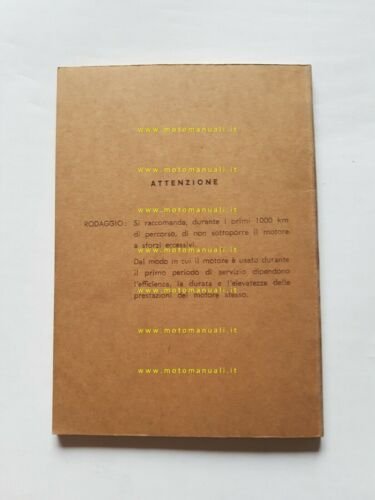 Moto Guzzi Galletto 192 Avviamento Elettrico 1961 manuale uso originale