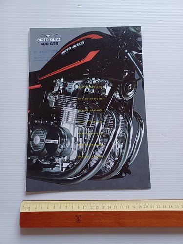 MOTO GUZZI GTS 400 1975 depliant originale italiano