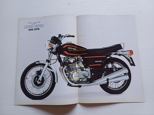 MOTO GUZZI GTS 400 1975 depliant originale italiano