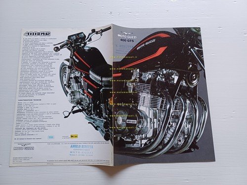 MOTO GUZZI GTS 400 1975 depliant originale italiano