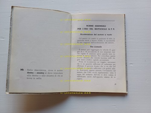 Moto Guzzi GTV 500 1949 manuale uso manutenzione libretto originale