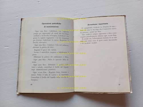 Moto Guzzi GTV 500 1949 manuale uso manutenzione libretto originale
