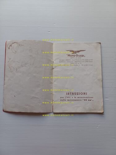 Moto Guzzi Guzzino 65 1946 manuale uso manutenzione libretto ORIGINALE