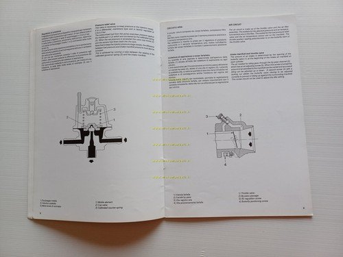 Moto Guzzi Iniezione Elettronica Weber 1989 manuale officina originale
