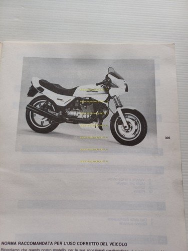 Moto Guzzi Le Mans 1000 1985 Varianti Manuale Officina SP …