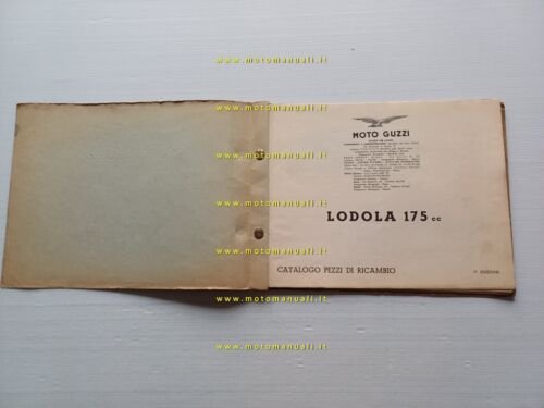 Moto Guzzi LODOLA 175 1957 catalogo ricambi ORIGINALE spare parts …