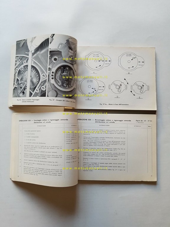 Moto Guzzi Lodola 175 1957 manuale officina originale shop manual