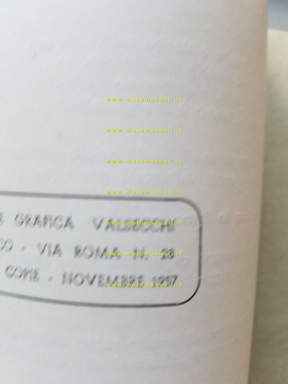 Moto Guzzi Lodola 175 1957 manuale officina originale shop manual