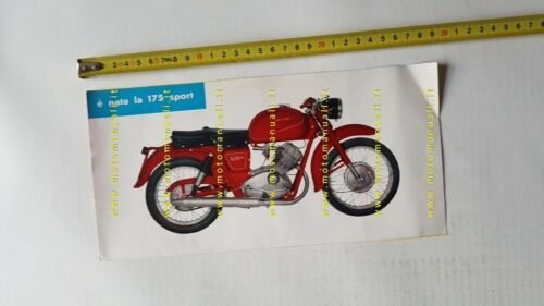 Moto Guzzi Lodola 175 Sport 1958 depliant originale brochure