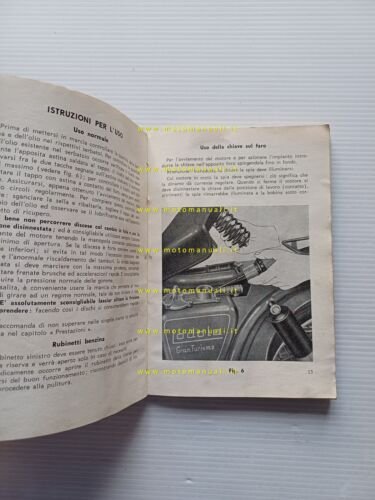 Moto Guzzi Lodola 235 1962 manuale uso manutenzione libretto originale