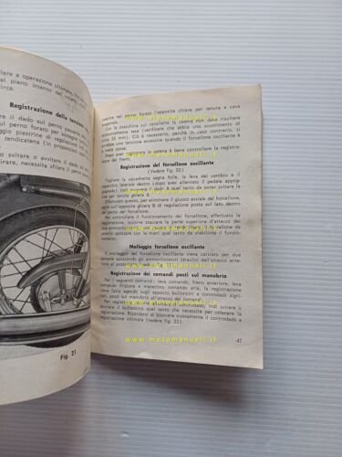 Moto Guzzi Lodola 235 1962 manuale uso manutenzione libretto originale