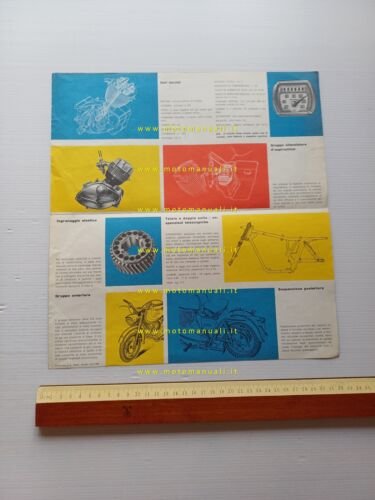 Moto Guzzi Lodola 235 Gran Turismo 1959 depliant ITALIANO originale