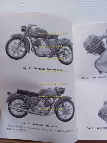 Moto Guzzi Lodola 235 Gran Turismo 1960 manuale uso libretto …